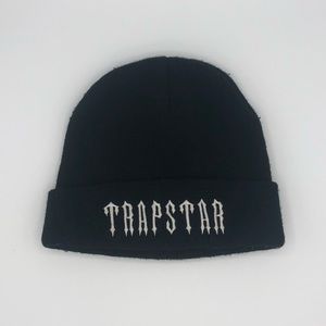 Trapstar London Black Folded Brim Beanie